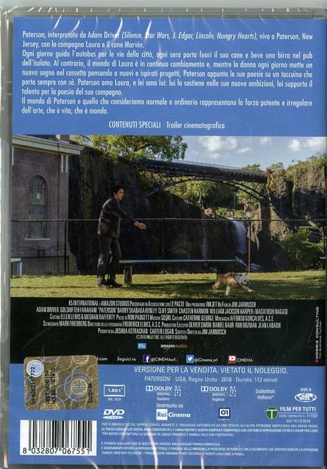 Paterson (DVD) di Jim Jarmusch - DVD - 2
