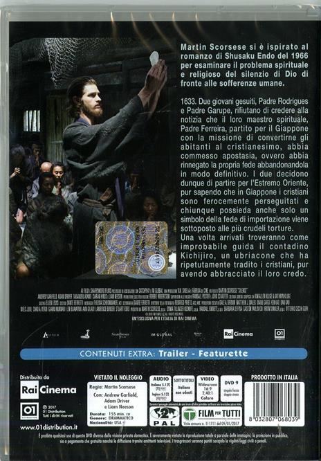 Silence (DVD) di Martin Scorsese - DVD - 2