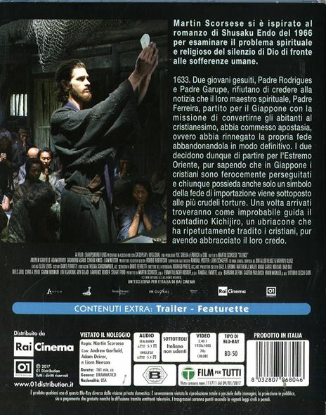 Silence (Blu-ray) di Martin Scorsese - Blu-ray - 2