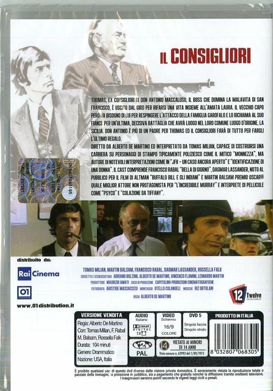 Il consigliori (DVD) di Alberto De Martino - DVD - 2