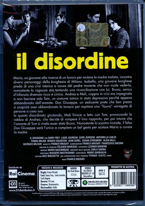 Il disordine (DVD) di Franco Brusati - DVD - 2