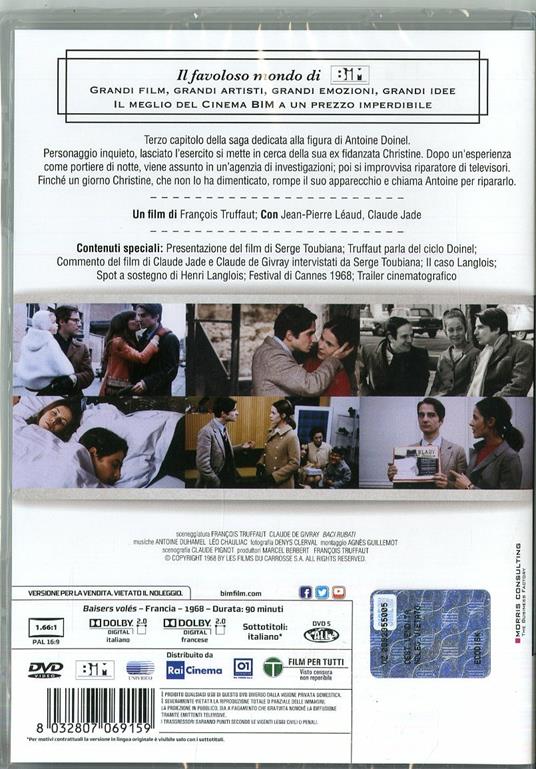 Baci rubati (DVD) di François Truffaut - DVD - 2