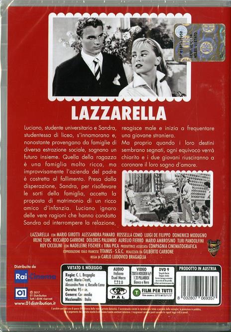 Lazzarella (DVD) di Carlo Ludovico Bragaglia - DVD - 2