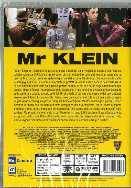 Mr Klein (DVD) di Joseph Losey - DVD - 2