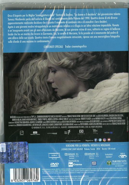 Le donne e il desiderio (DVD) di Tomasz Wasilewski - DVD - 2