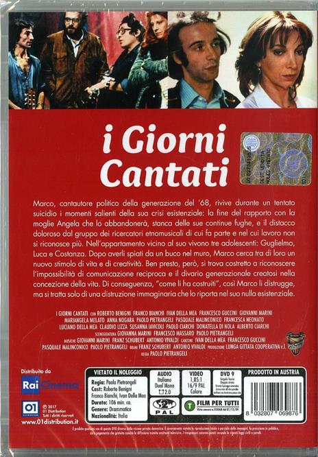 I giorni cantati (DVD) di Paolo Pietrangeli - DVD - 2
