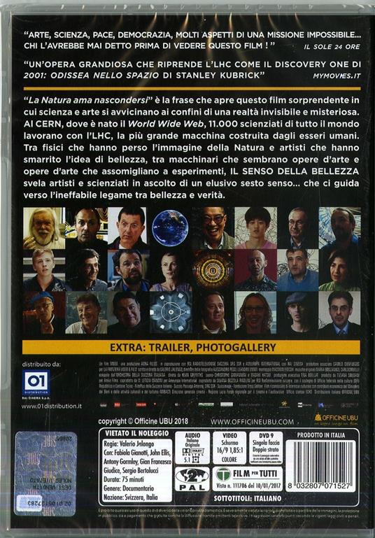 Il senso della bellezza. Arte e scienza al CERN (DVD) di Valerio Jalongo - DVD - 2