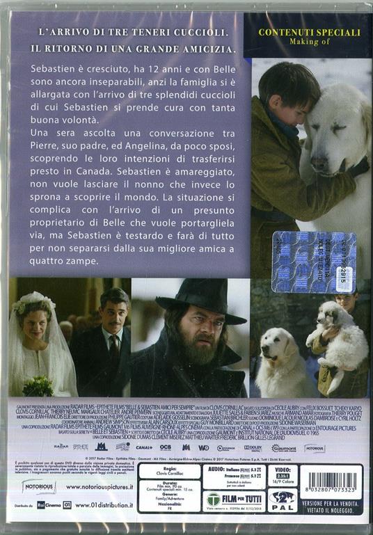 Belle & Sebastien Amici per sempre (DVD) di Clovis Cornillac - DVD - 2