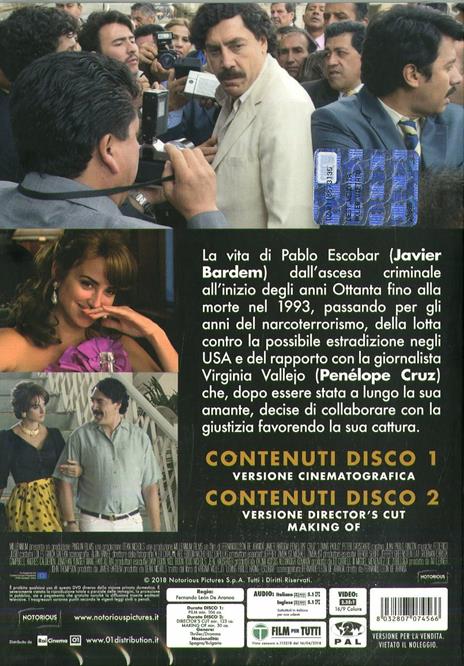 Escobar. Il fascino del male. Special Edition (DVD) di Fernando León de Aranoa - DVD - 2