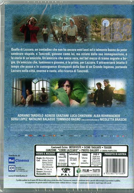 Lazzaro felice (DVD) di Alice Rohrwacher - DVD - 2