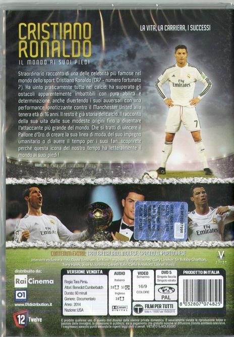 Cristiano Ronaldo. Il mondo ai suoi piedi (DVD) di Tara Pirnia - DVD - 2