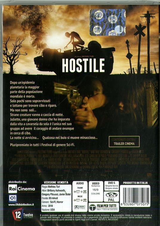 Hostile (DVD) di Mathieu Turi - DVD - 2