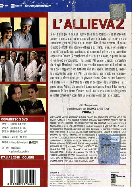 L' allieva. Stagione 2. Serie TV ita (DVD) di Fabrizio Costa - DVD - 2