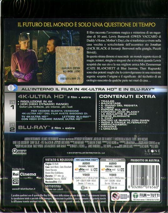 Il mistero della casa del tempo (Blu-ray Ultra HD 4K) di Eli Roth - Blu-ray Ultra HD 4K - 2