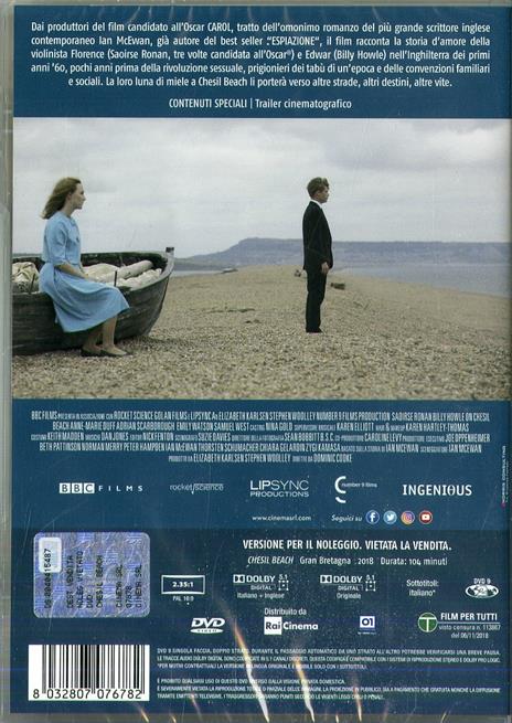 Chesil Beach. Il segreto di una notte (DVD) di Dominic Cooke - DVD - 2