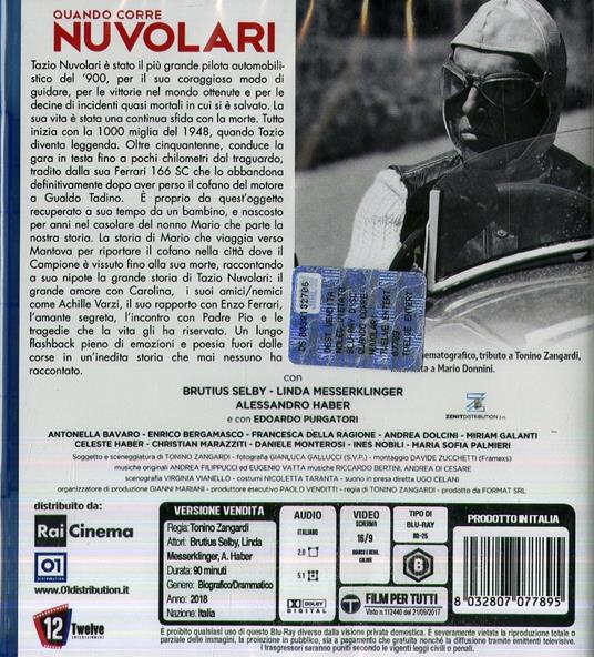 Quando corre Nuvolari (Blu-ray) di Tonino Zangardi - Blu-ray - 2