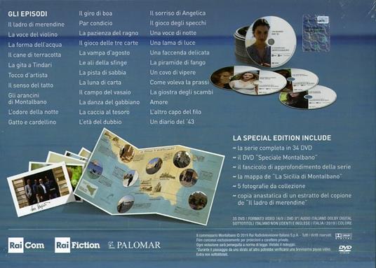 Il commissario Montalbano. Cofanetto Limited Edition. Stagioni complete 1-13 (34 DVD) di Alberto Sironi - DVD - 4