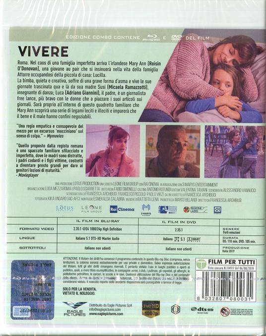 Vivere (DVD + Blu-ray) di Francesca Archibugi - DVD + Blu-ray - 2