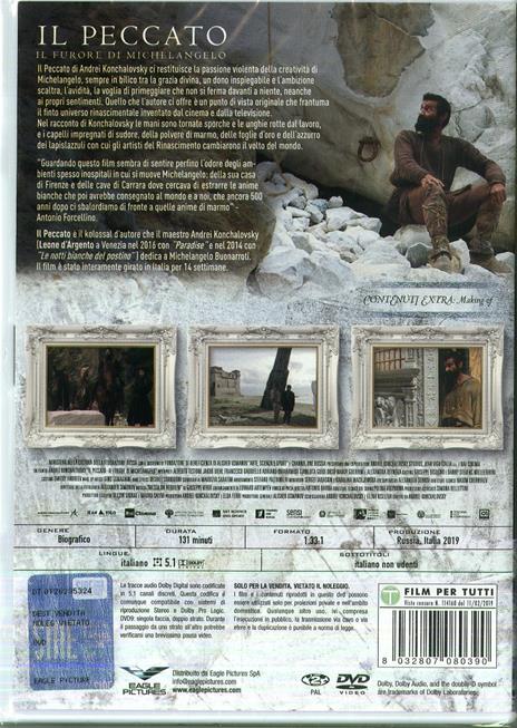 Il peccato. Il furore di Michelangelo (DVD) di Andrey Konchalovskiy - DVD - 2