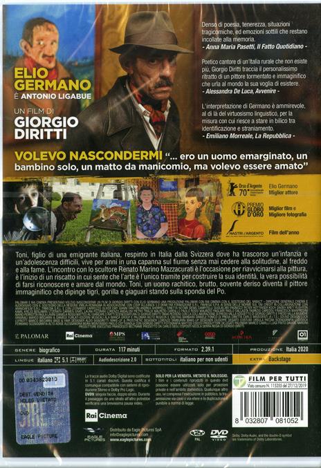 Volevo nascondermi (DVD) di Giorgio Diritti - DVD - 2