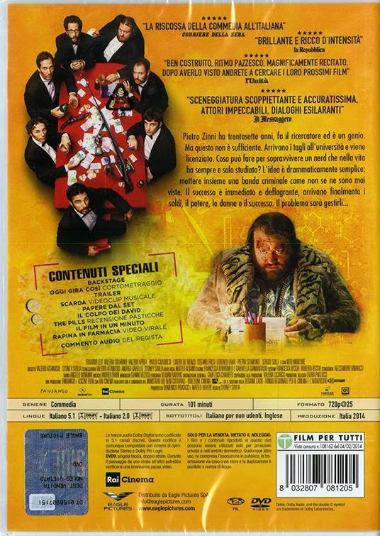 Smetto quando voglio (DVD) di Sydney Sibilia - DVD - 2