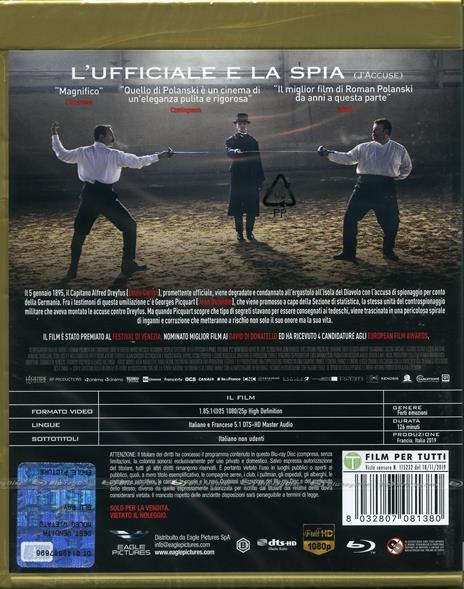 L' ufficiale e la spia (Blu-ray) di Roman Polanski - Blu-ray - 2