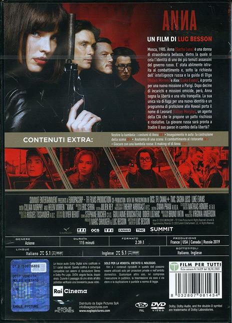 Anna (DVD) di Luc Besson - DVD - 2