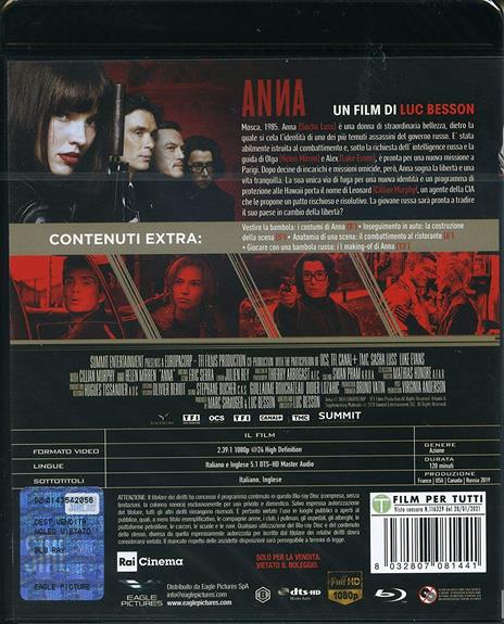 Anna (Blu-ray) di Luc Besson - Blu-ray - 2