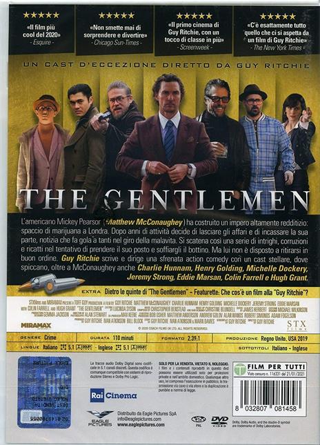 The Gentlemen (DVD) di Guy Ritchie - DVD - 2