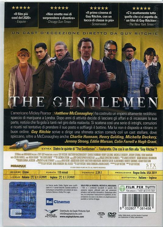 The Gentlemen (DVD) di Guy Ritchie - DVD - 2