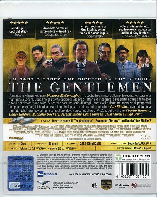The Gentlemen (Blu-ray) di Guy Ritchie - Blu-ray - 2