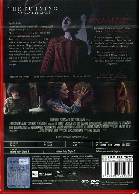 The Turning. La casa del male (DVD) di Floria Sigismondi - DVD - 2