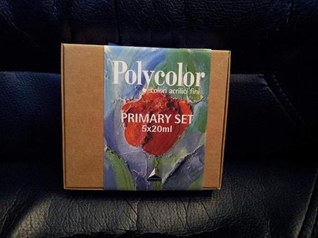 Colori acrilici fini Polycolor Maimeri Primary Set. Confezione 5 colori assortiti - 2