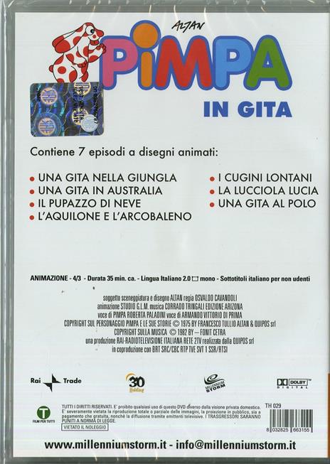 Pimpa in gita di Osvaldo Cavandoli - DVD - 2