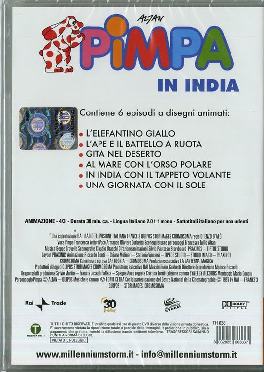 Pimpa in India di Enzo D'Alò - DVD - 2