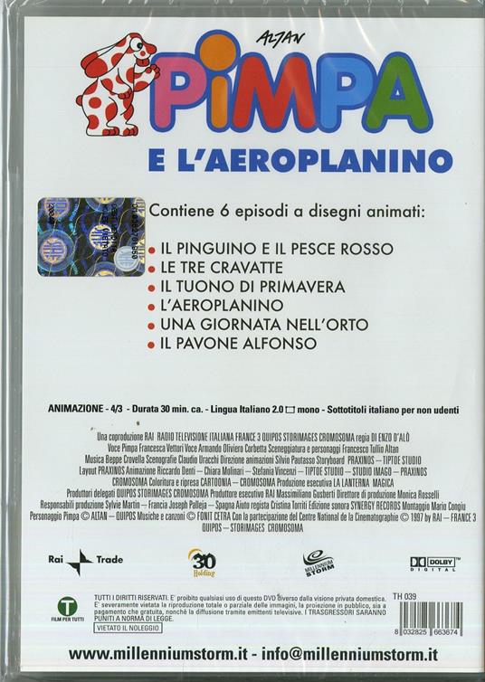 Pimpa e l'aeroplanino di Enzo D'Alò - DVD - 2