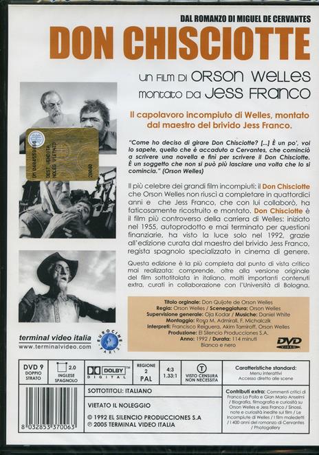 Don Chisciotte di Orson Welles - DVD - 2