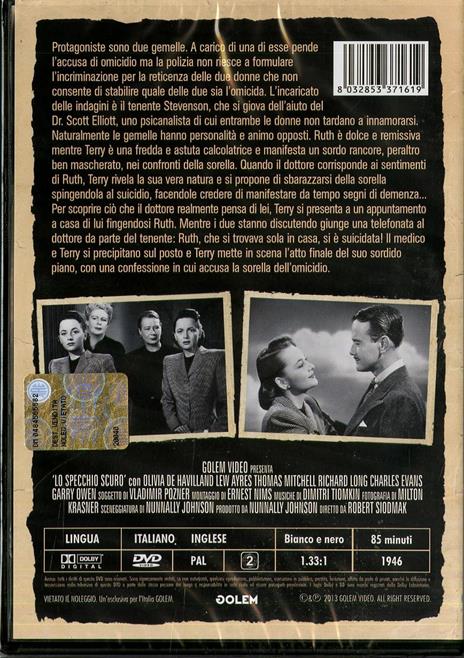 Lo specchio scuro di Robert Siodmak - DVD - 2