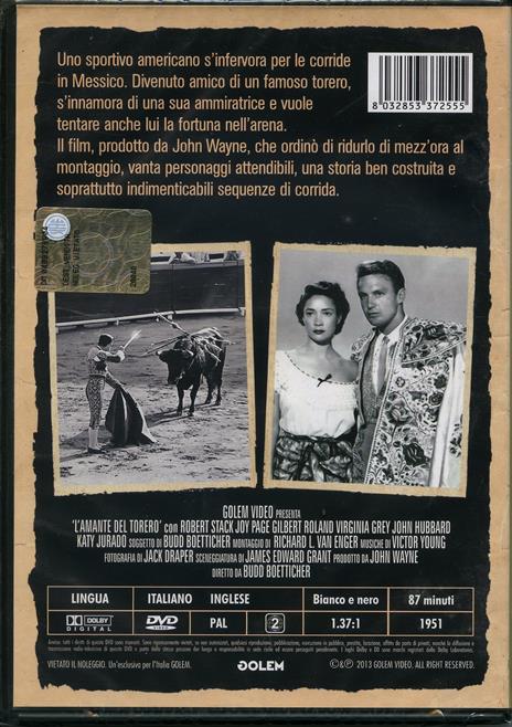 L' amante del torero di Budd Boetticher - DVD - 2
