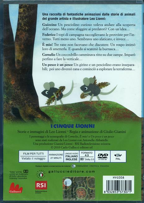 I cinque Lionni di Gianini Giulio - DVD - 2