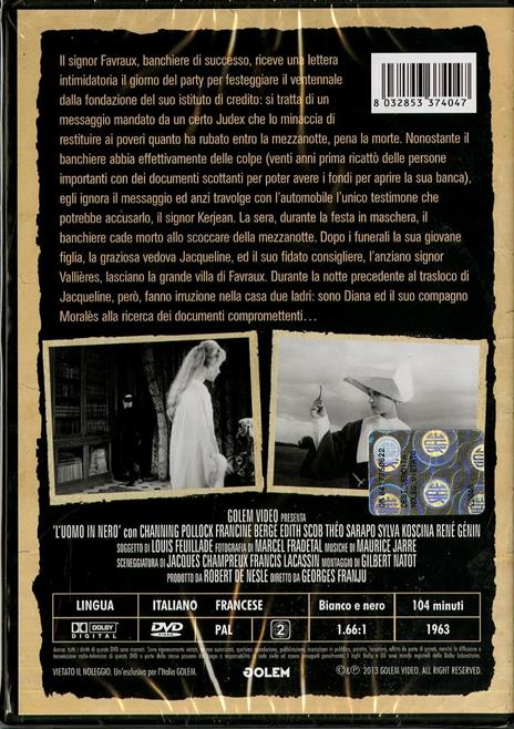 L' uomo in nero di Georges Franju - DVD - 2