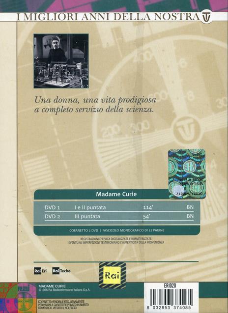 Madame Curie (2 DVD) di Guglielmo Morandi - DVD - 2