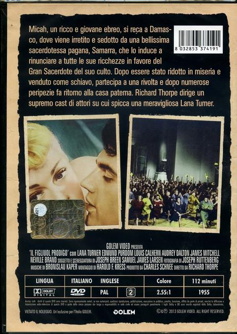 Il figliuol prodigo (DVD) di Richard Thorpe - DVD - 2