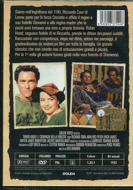 Robin Hood e i compagni della foresta di Ken Annakin - DVD - 2