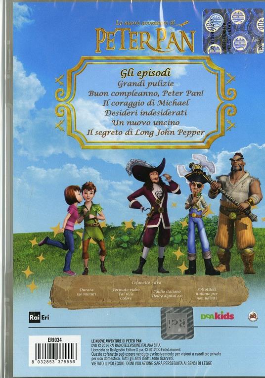 Le nuove avventure di Peter Pan. Stagione 1. Vol. 1 di Augusto Zanovello - DVD - 2