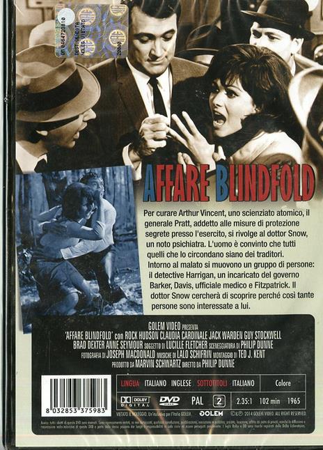L' affare Blindfold di Philip Dunne - DVD - 2