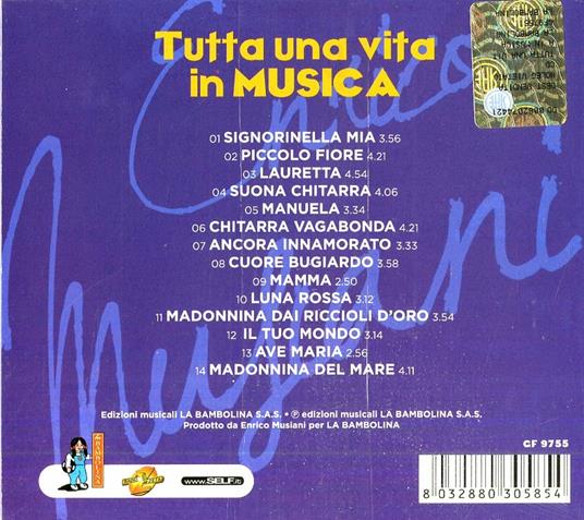 Tutta una vita in musica - CD Audio di Enrico Musiani - 2