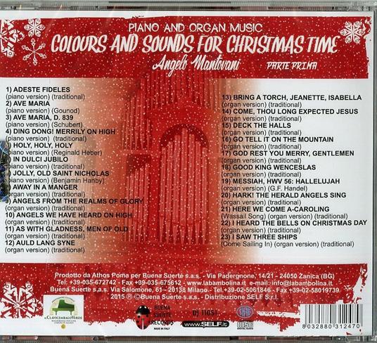 Colours and Sounds for Christmas Time vol.1 - CD Audio di Angelo Mantovani - 2