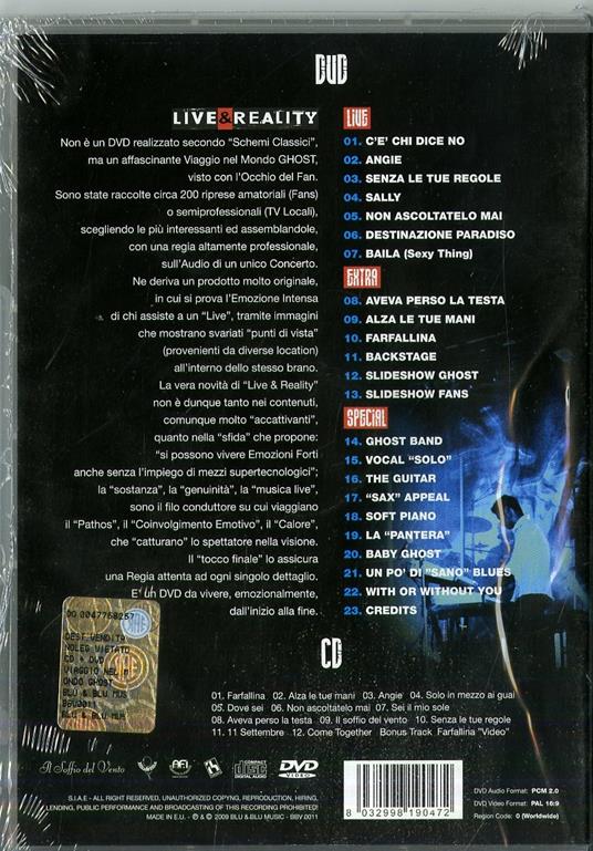 Live & Reality - CD Audio + DVD di Ghost - 2