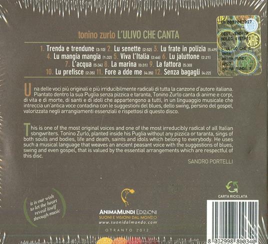 L'ulivo che canta - CD Audio di Tonino Zurlo - 2